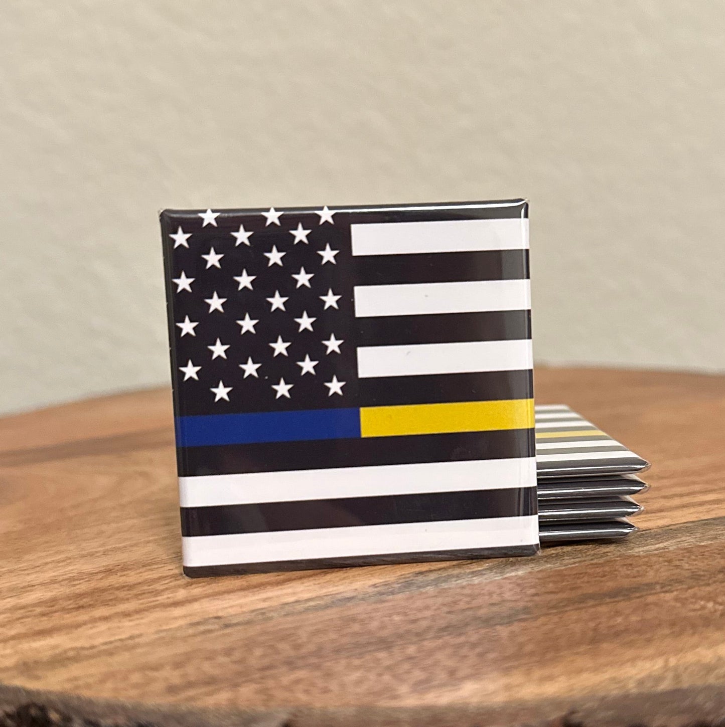 Thin Blue & Gold Line Magnet