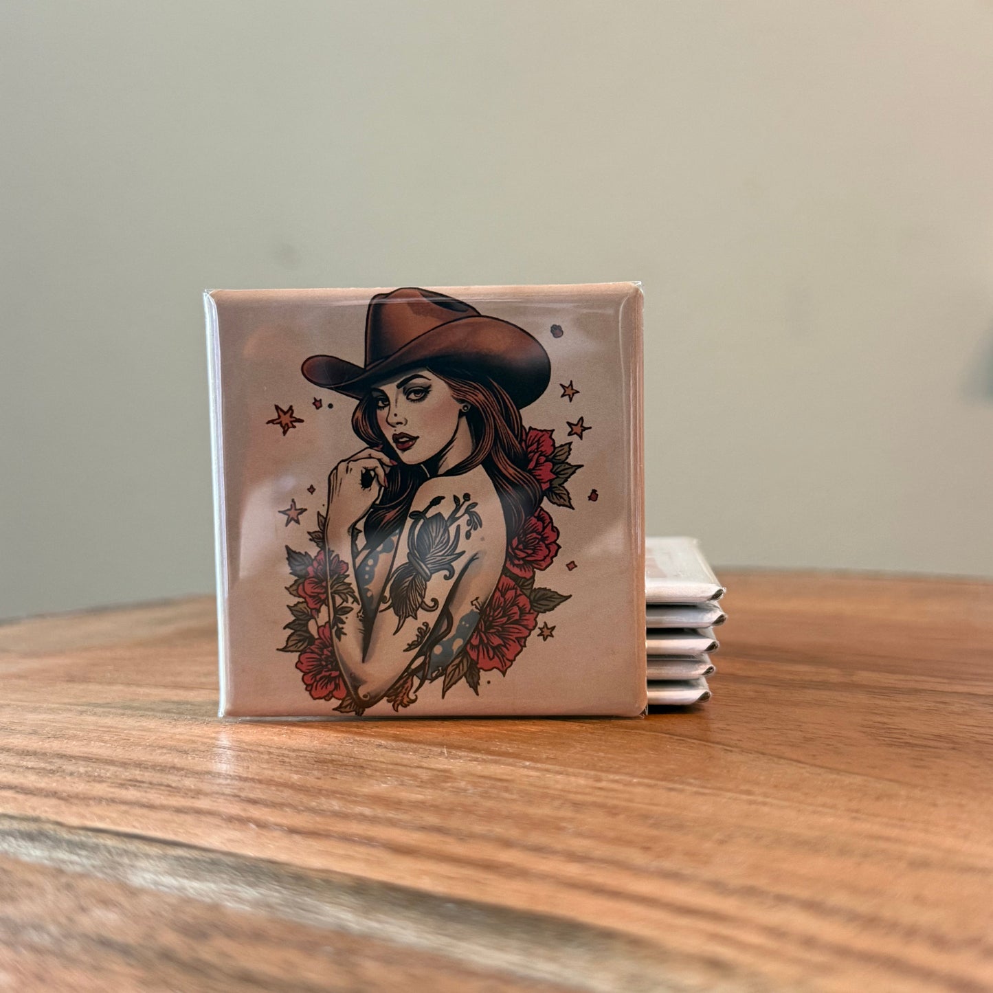 Tattoo Cowgirl Magnet