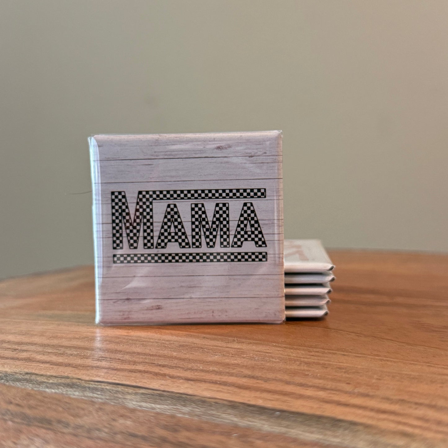Checkered Mama Magnet