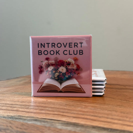 Introvert Book Club Magnet