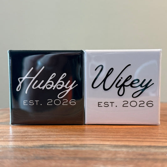 Hubby & Wifey Magnets